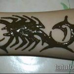 Фото скорпион хной (Tattoo Scorpion henn) (значение) - пример рисунка - 033 tatufoto.com