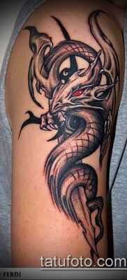 Фото тату дракон и меч (tattoo) (значение) — пример рисунка — 010 tatufoto.com