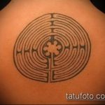 Фото тату лабиринт рисунок (Tattoo labyrin) (значение) - пример рисунка - 039 tatufoto.com