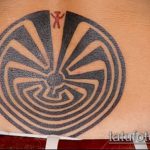 Фото тату лабиринт рисунок (Tattoo labyrin) (значение) - пример рисунка - 040 tatufoto.com