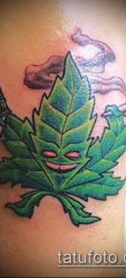 Фото тату марихуанна (Tattoo Marijuana) (значение) — пример рисунка — 014 tatufoto.com