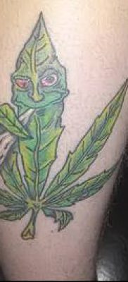 Фото тату марихуанна (Tattoo Marijuana) (значение) — пример рисунка — 050 tatufoto.com