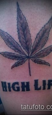 Фото тату марихуанна (Tattoo Marijuana) (значение) — пример рисунка — 062 tatufoto.com