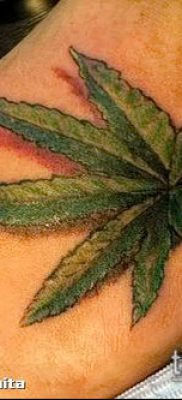 Фото тату марихуанна (Tattoo Marijuana) (значение) — пример рисунка — 064 tatufoto.com