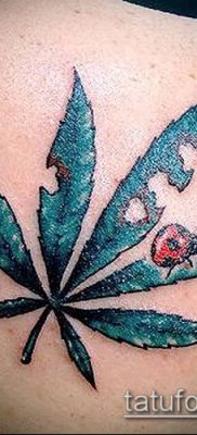 Фото тату марихуанна (Tattoo Marijuana) (значение) — пример рисунка — 075 tatufoto.com
