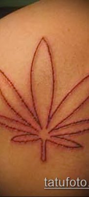 Фото тату марихуанна (Tattoo Marijuana) (значение) — пример рисунка — 087 tatufoto.com