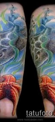 Фото тату морская звезда (Tattoo starfish) (значение) — пример рисунка — 020 tatufoto.com