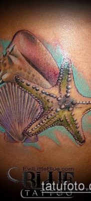 Фото тату морская звезда (Tattoo starfish) (значение) — пример рисунка — 054 tatufoto.com