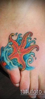 Фото тату морская звезда (Tattoo starfish) (значение) — пример рисунка — 056 tatufoto.com