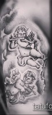 Фото тату херувимы (Tattoo of cherubs) (значение) — пример рисунка — 016 tatufoto.com