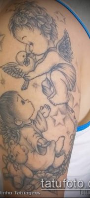 Фото тату херувимы (Tattoo of cherubs) (значение) — пример рисунка — 034 tatufoto.com