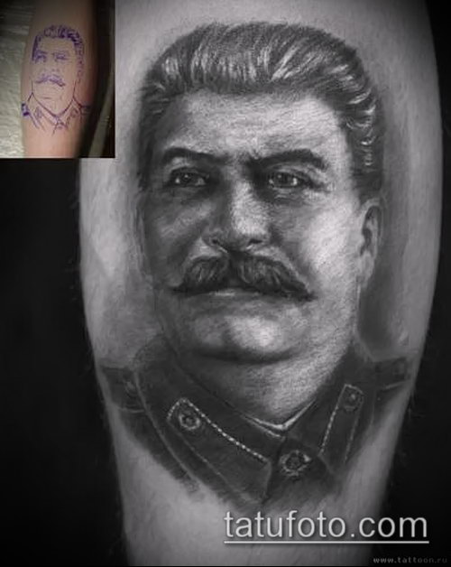 Фото тату сталин 20052017 пример 014 Stalin tattoo