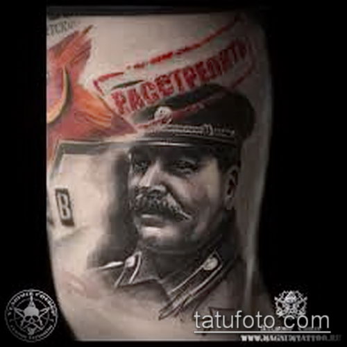 Фото тату сталин 20052017 пример 020 Stalin tattoo