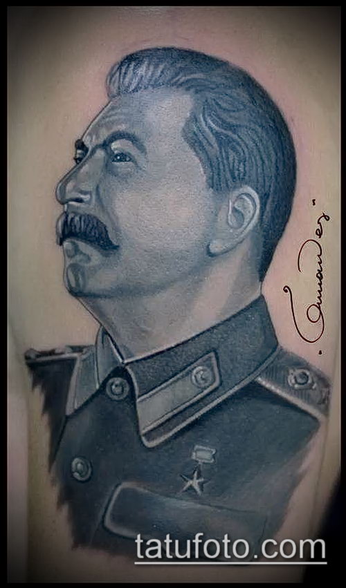 Фото тату сталин 20052017 пример 027 Stalin tattoo
