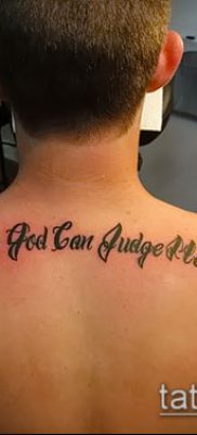 Фото тату Бог мне судья — 25052017 — пример — 032 Tattoo God is my judge