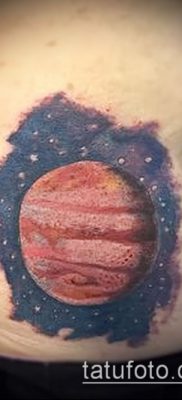 Фото тату Юпитер планет — пример рисунка — 27052017 — пример — 002 Tattoo Jupiter planet