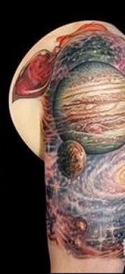 Фото тату Юпитер планет — пример рисунка — 27052017 — пример — 003 Tattoo Jupiter planet