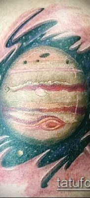 Фото тату Юпитер планет — пример рисунка — 27052017 — пример — 011 Tattoo Jupiter planet