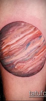 Фото тату Юпитер планет — пример рисунка — 27052017 — пример — 012 Tattoo Jupiter planet