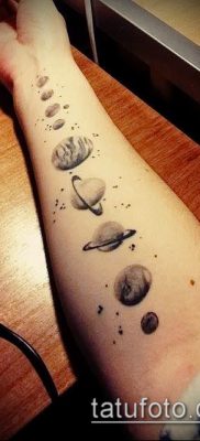 Фото тату Юпитер планет — пример рисунка — 27052017 — пример — 013 Tattoo Jupiter planet