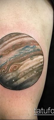 Фото тату Юпитер планет — пример рисунка — 27052017 — пример — 017 Tattoo Jupiter planet