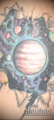 Фото тату Юпитер планет — пример рисунка — 27052017 — пример — 027 Tattoo Jupiter planet
