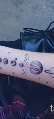 Фото тату Юпитер планет — пример рисунка — 27052017 — пример — 039 Tattoo Jupiter planet