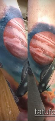 Фото тату Юпитер планет — пример рисунка — 27052017 — пример — 042 Tattoo Jupiter planet