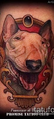 Фото тату бультерьер — 18052017 — пример — 056 Bull terrier tattoo