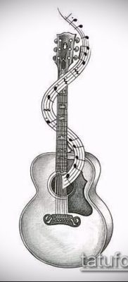Фото тату гитара — 25052017 — пример — 003 Tattoo guitar