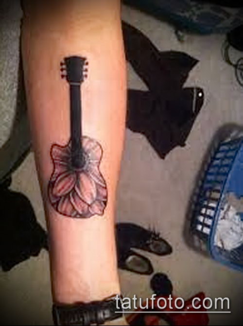 Фото тату гитара - 25052017 - пример - 074 Tattoo guitar