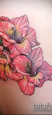 Фото тату гладиолус — пример рисунка — 30052017 — пример — 015 Tattoo gladiolus