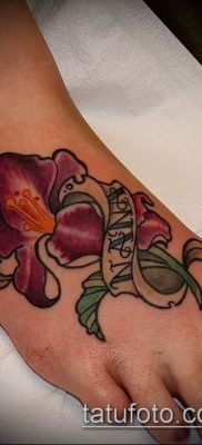 Фото тату гладиолус — пример рисунка — 30052017 — пример — 030 Tattoo gladiolus