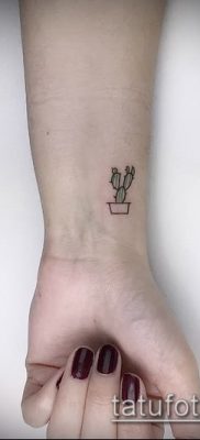 Фото тату кактус — пример рисунка — 27052017 — пример — 003 Tattoo cactus
