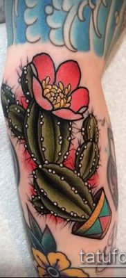 Фото тату кактус — пример рисунка — 27052017 — пример — 019 Tattoo cactus