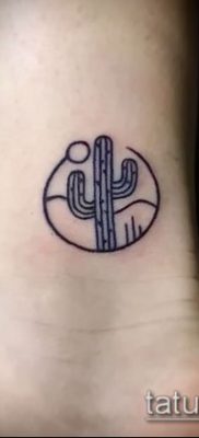 Фото тату кактус — пример рисунка — 27052017 — пример — 027 Tattoo cactus