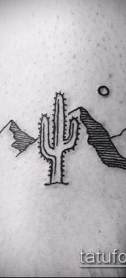 Фото тату кактус — пример рисунка — 27052017 — пример — 028 Tattoo cactus