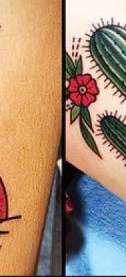Фото тату кактус — пример рисунка — 27052017 — пример — 030 Tattoo cactus