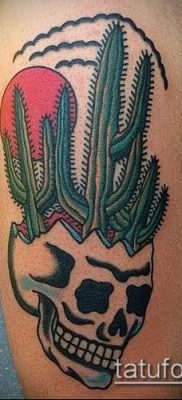 Фото тату кактус — пример рисунка — 27052017 — пример — 033 Tattoo cactus