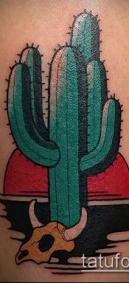 Фото тату кактус — пример рисунка — 27052017 — пример — 048 Tattoo cactus