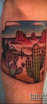 Фото тату кактус — пример рисунка — 27052017 — пример — 050 Tattoo cactus