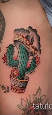 Фото тату кактус — пример рисунка — 27052017 — пример — 051 Tattoo cactus