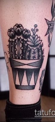 Фото тату кактус — пример рисунка — 27052017 — пример — 052 Tattoo cactus
