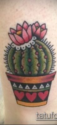 Фото тату кактус — пример рисунка — 27052017 — пример — 054 Tattoo cactus