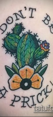 Фото тату кактус — пример рисунка — 27052017 — пример — 066 Tattoo cactus