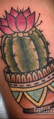 Фото тату кактус — пример рисунка — 27052017 — пример — 077 Tattoo cactus