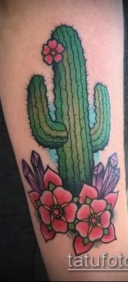 Фото тату кактус — пример рисунка — 27052017 — пример — 079 Tattoo cactus