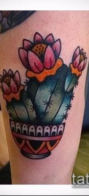 Фото тату кактус — пример рисунка — 27052017 — пример — 080 Tattoo cactus