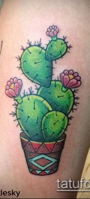 Фото тату кактус — пример рисунка — 27052017 — пример — 116 Tattoo cactus