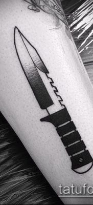 Фото тату клинок оружие — пример рисунка — 27052017 — пример — 007 Tattoo blade weapo